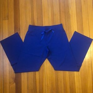 FIGS Livingston Pants Petite blue scrub bottoms XS